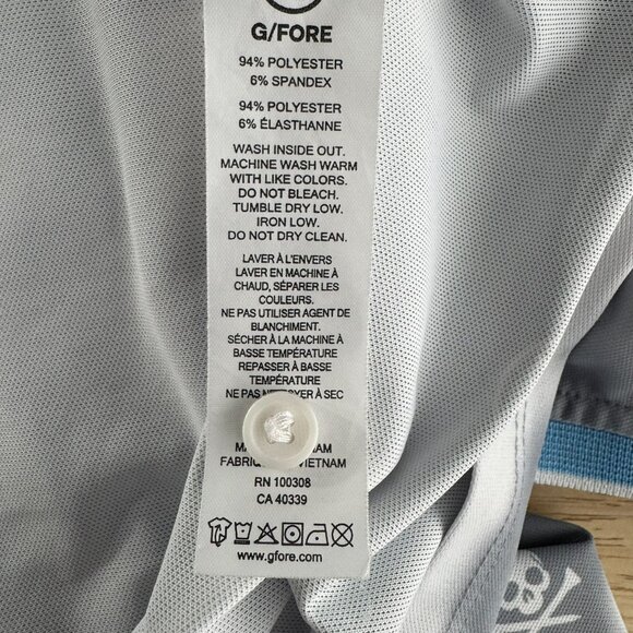 G/Fore Golf Polo Shirt 2XL Blur Icon Camo Tech Pique Skull Short Sleeve TP-3567 - Picture 10 of 11